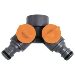 Presa A Doppio Rubinetto 3/4 F + Due Innesti Maschi Papillon