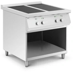 Cucina A Induzione 17.000 W 4 Superfici Di Cottura 260 °C Spazio Di Stoccaggio