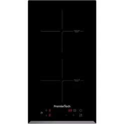 PT-PC2I PremierTech Piano Cottura Induzione 30cm 2 Fuochi Da Incasso Funzione Boost Touch Control Display Led Vetro Front Edge