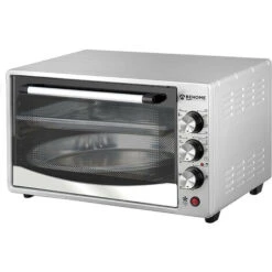 Forno Fornetto Elettrico Ventilato 30 Litri Smaltato 320 Gradi Doppio Vetro Luce Grigio -Elettrodomestici Negozio 78382692 5