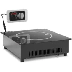 Piano Cottura A Induzione 3.500 W Timer Acciaio Inox Ø 22 Cm