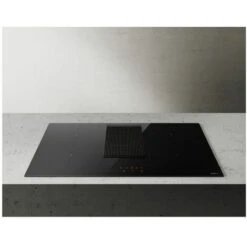 Elica Nikolatesla Piano Cottura Induzione Con Cappa Aspirante Integrata 4 Fuochi Larghezza 80 Cm Piano In Vetroceramica Colore Nero