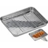 MINKUROW Teglia Da Forno + Griglia Di Raffreddamento, 26,5 X 20 X 2,5 Cm Teglia Da Forno Universale In Acciaio Inossidabile Teglia Da Forno Rettangolare 1 MINKUROW Teglia Da Forno + Griglia Di Raffreddamento, 26,5 X 20 X 2,5 Cm Teglia Da Forno Universale In Acciaio Inossidabile Teglia Da Forno Rettangolare -Elettrodomestici Negozio 88623723 1