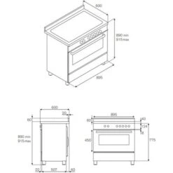 Cucina A Gas Acciaio Inox Bertazzoni MAS906MFESXT -Elettrodomestici Negozio 88770222 4