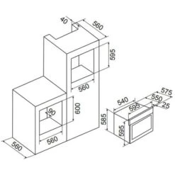 Forno Da Incasso Multifunzione 65l 60cm Con Catalisi Nera - Afc108bk - Airlux -Elettrodomestici Negozio 89944424 3