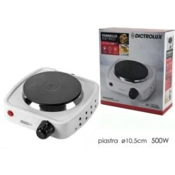 FORNELLO ELETTRICO 1PIASTRA 400W BIANCO