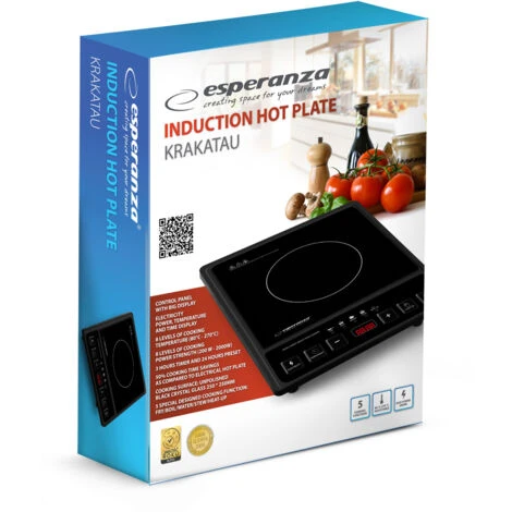 Esperanza Ekh011 Cucina A Induzione Nera 4 Esperanza Ekh011 Cucina A Induzione Nera - immagine 2