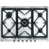Smeg SRV576GH5 Piano Cottura Acciaio Inossidabile Da Incasso Gas 5 Fornello(i)