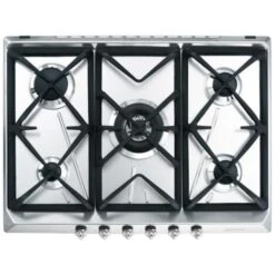 Smeg SRV576GH5 Piano Cottura Acciaio Inossidabile Da Incasso Gas 5 Fornello(i)