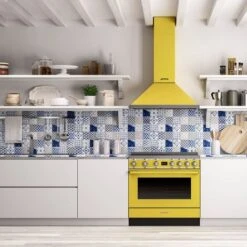 Smeg Cucina Elettrica Portofino CPF9IPYW 90 Cm Giallo 11 Smeg Cucina Elettrica Portofino CPF9IPYW 90 Cm Giallo -Elettrodomestici Negozio 93933211 5