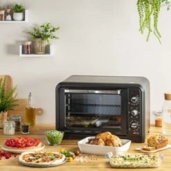 Moulinex OX4858 Optimo Forno Elettrico Ventilato 39 Litri, Potenza 2000 W, Max 240°C, Forno Per Pizza, Carne, Pesce, Dolci, Fornetto Elettrico Con Girarrosto, 7 Modalità Di Cottura, Timer, 4 Accessori -Elettrodomestici Negozio 95802176 4