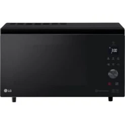 LG MJ3965BPS Forno Microonde Smart Inverter Combinato E Ventilato Con Doppio Grill, 39 Litri, 1350 W, Programmi Automatici, 5 Livelli Di Potenza, Piatto Microonde Crispy Incluso - Nero Fumè
