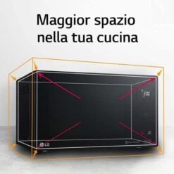LG MJ3965BPS Forno Microonde Smart Inverter Combinato E Ventilato Con Doppio Grill, 39 Litri, 1350 W, Programmi Automatici, 5 Livelli Di Potenza, Piatto Microonde Crispy Incluso - Nero Fumè 9 LG MJ3965BPS Forno Microonde Smart Inverter Combinato E Ventilato Con Doppio Grill, 39 Litri, 1350 W, Programmi Automatici, 5 Livelli Di Potenza, Piatto Microonde Crispy Incluso - Nero Fumè -Elettrodomestici Negozio 95814029 3