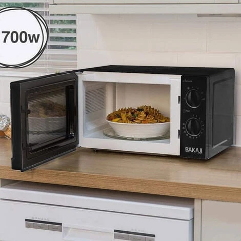 Forno Fornetto Microonde Elettrico 20Lt 700W 6 Livelli Di Potenza Timer Nero 7 Forno Fornetto Microonde Elettrico 20Lt 700W 6 Livelli Di Potenza Timer Nero - immagine 5