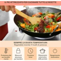 Klarstein Ramsey Piano Cottura Doppio, 2400W, 11 Livelli Di Potenza, Vetroceramica -Elettrodomestici Negozio 97203213 5