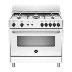 La Germania AMN965GXV Serie Americana Cucina 5 Fuochi Gas Forno Gas Ventilato 90 Cm Inox Cromato
