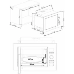 Microonde Da Incasso Grill CONTINENTAL EDISON CEMO25GEB2 Nero L59,5 X H38,8 X P40 Cm 25L 10 Microonde Da Incasso Grill CONTINENTAL EDISON CEMO25GEB2 Nero L59,5 X H38,8 X P40 Cm 25L -Elettrodomestici Negozio 99458459 4