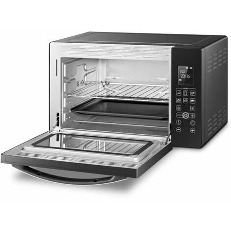 CONTINENTAL EDISON CEMF38DIG - Miniforno Elettrico 38L Nero - 1600W - Girarrosto, Convezione Naturale 4 CONTINENTAL EDISON CEMF38DIG - Miniforno Elettrico 38L Nero - 1600W - Girarrosto, Convezione Naturale - immagine 2