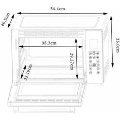 CONTINENTAL EDISON CEMF38DIG - Miniforno Elettrico 38L Nero - 1600W - Girarrosto, Convezione Naturale 9 CONTINENTAL EDISON CEMF38DIG - Miniforno Elettrico 38L Nero - 1600W - Girarrosto, Convezione Naturale -Elettrodomestici Negozio 99472561 3